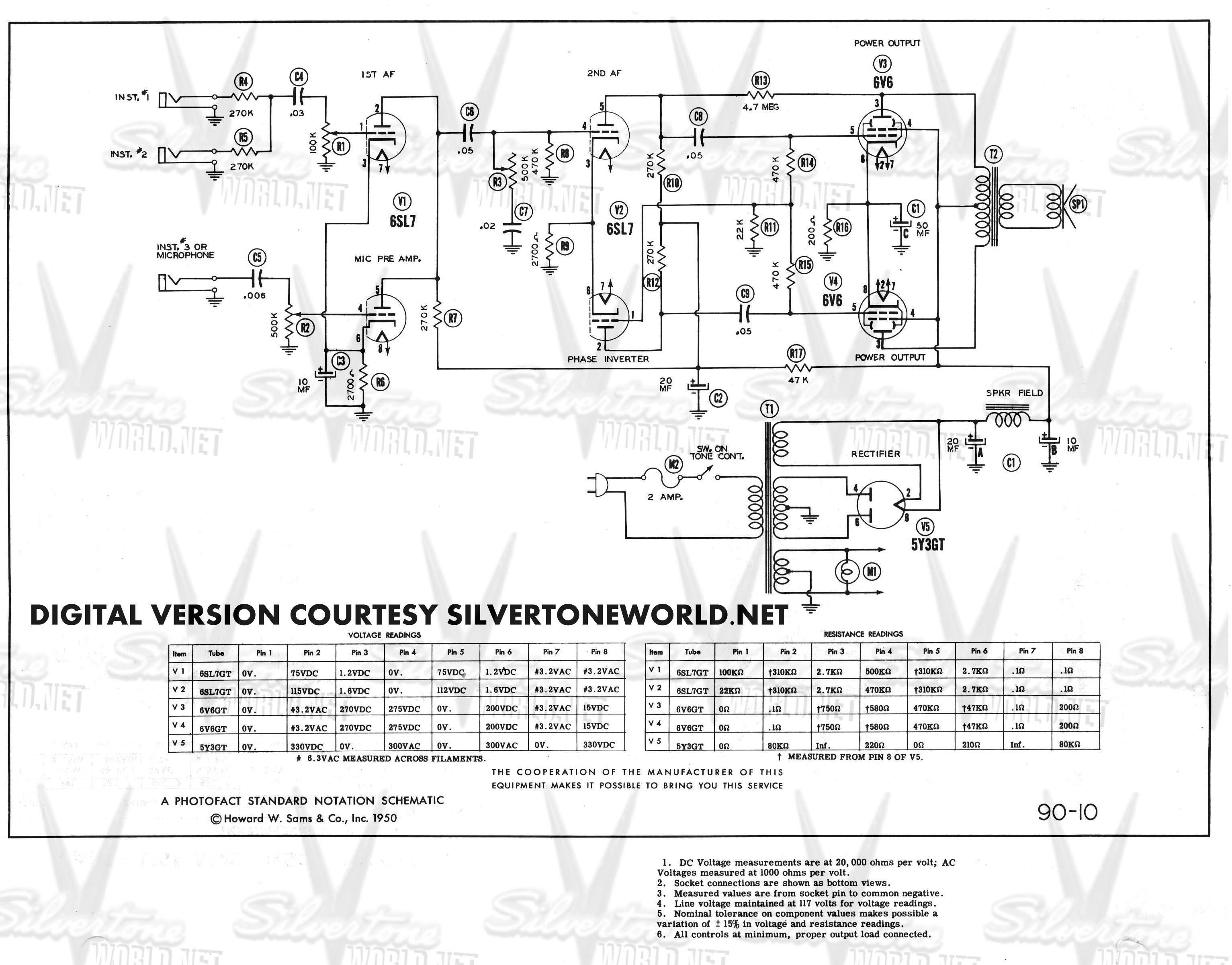 Silvertone World - Division 57 - Schematics, Manuals and ... silvertone guitar wiring diagrams 